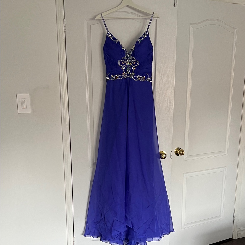 Mac Duggal Sapphire Embellished Gown